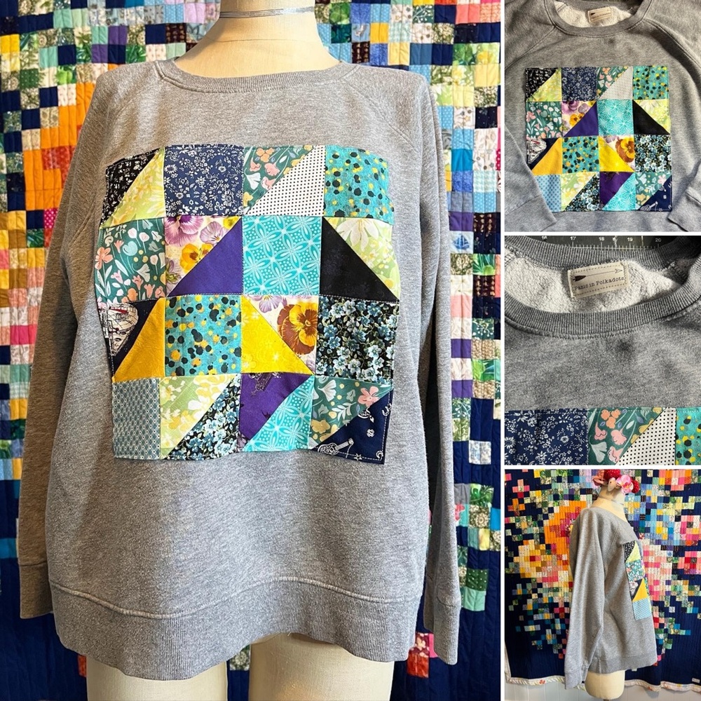 💐Unique Quilty Sweatshirt!💐 - Picture 14 of 16